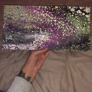 Beautiful acrylic pour cell painting
